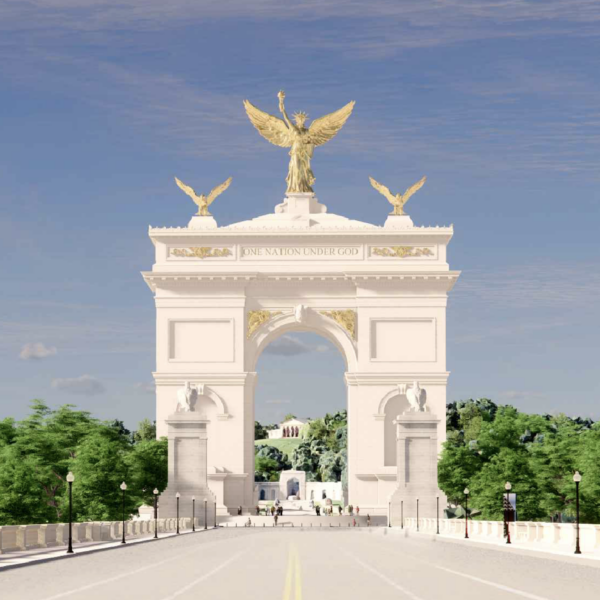 Trump Announces “Greatest and Most Beautiful Triumphal Arch in the World” as Administration Files Plans for 250-Foot Monument